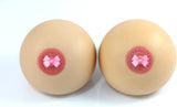 Hilarious Boob Breast Stress Ball Squeeze Toy Stress Reliever, Gag Gift, Practical Joke Gift, LARGE SIZE, 2 BALL SET