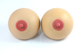 Hilarious Boob Breast Stress Ball Squeeze Toy Stress Reliever, Gag Gift, Practical Joke Gift, LARGE SIZE, 2 BALL SET